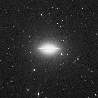M104 (Sombrero Galaxy) — sky survey preview (NASA SkyView)